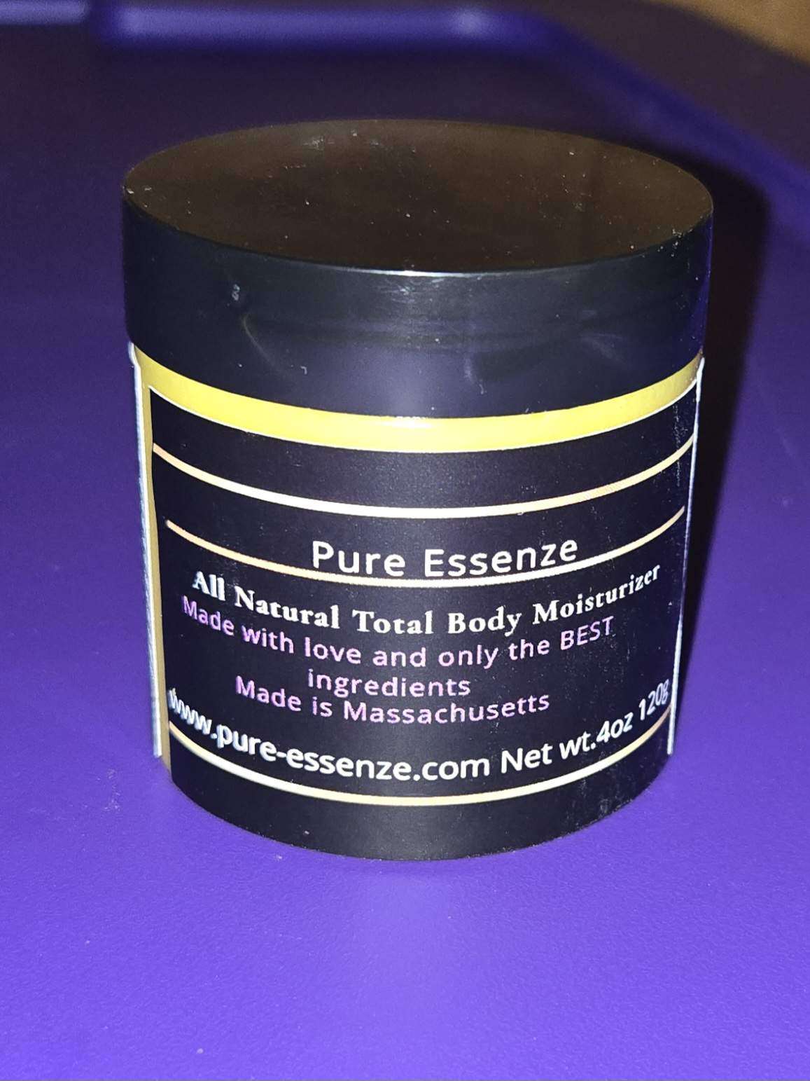 4 oz All Natural Total Body Moisturizer Jar-Lavender